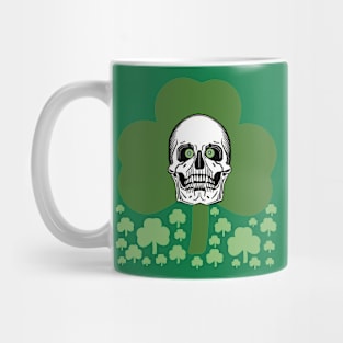 Sugar Skulll Bones and death, St Patricks Day Mug